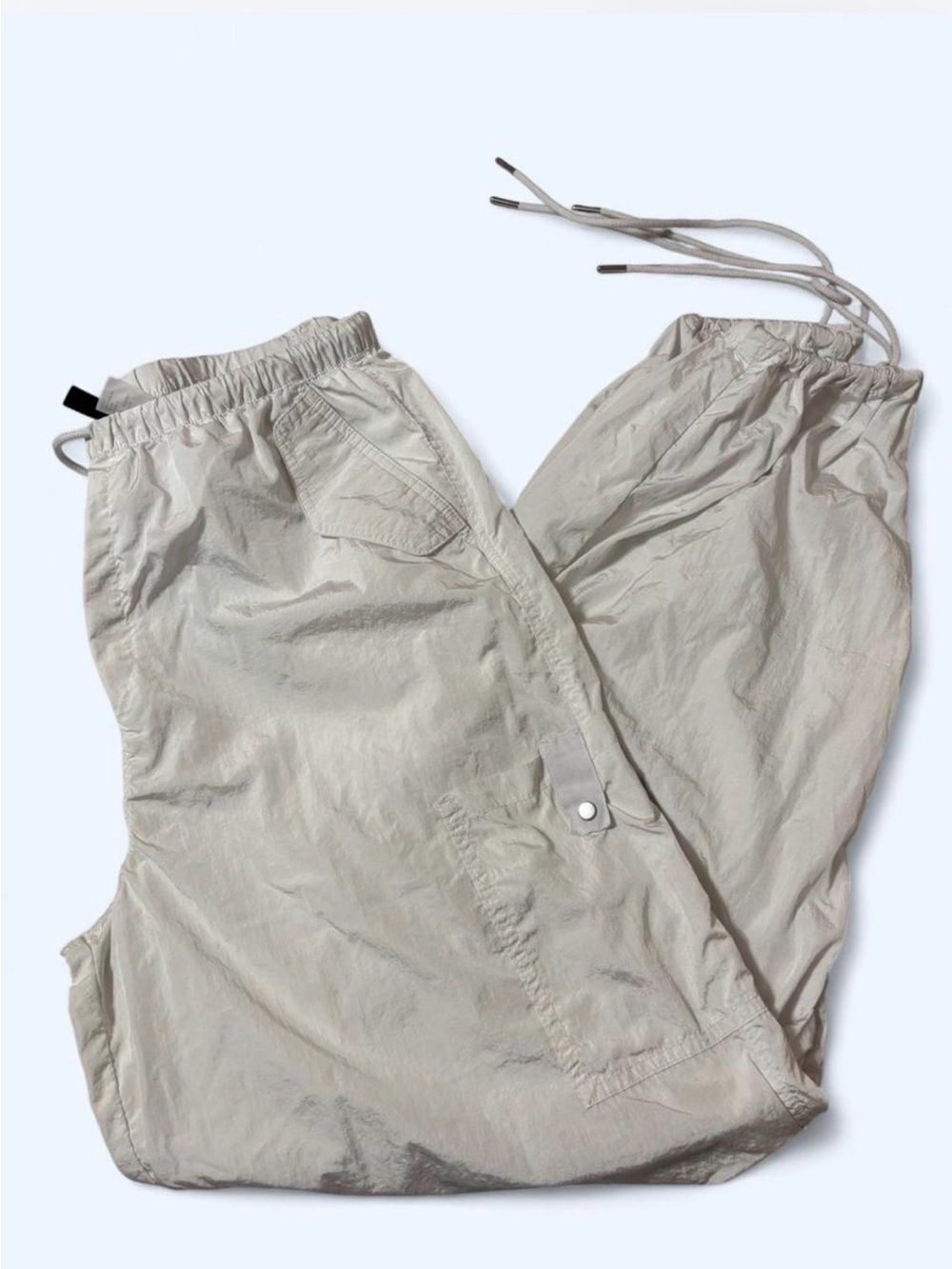 Divided Men's Light Beige Drawstring Cargo Joggers
